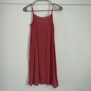 Like new Mossimo 100% rayon spaghetti strap dress, coral, women’s size XS